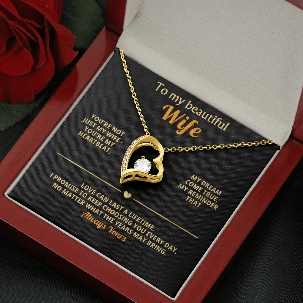 Always My Love Necklace Husband to Wife Promise Gift