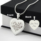 Heart Necklace Best Mom Ever with Personalize Name or Date