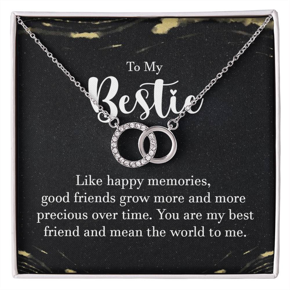 Bestie Happy Memories Perfect Pair Jewelry Necklace