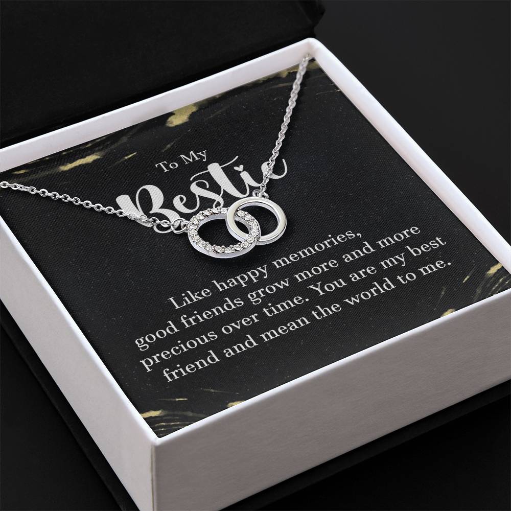 Bestie Happy Memories Perfect Pair Jewelry Necklace