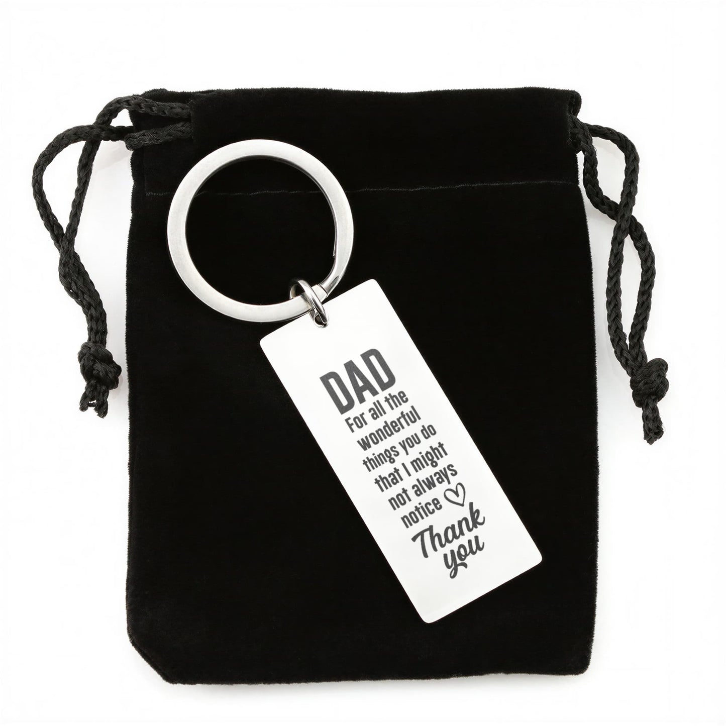 Gift for Dad Thanks For All the Wonderful Things You Do Keychain