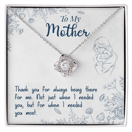 Mom always being there - Love Knot Necklace