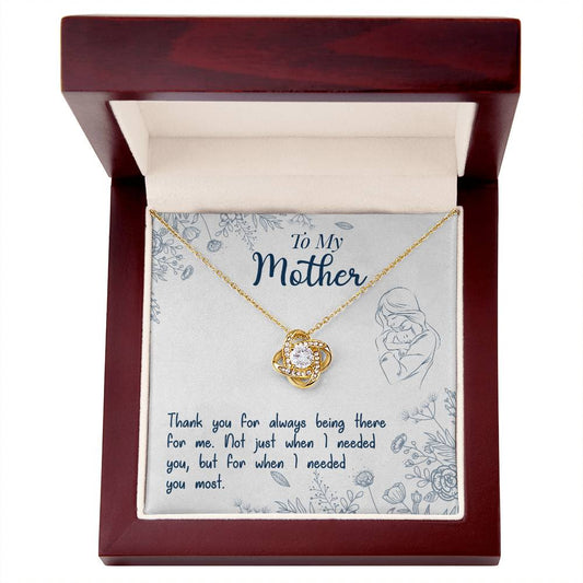 Mom always being there - Love Knot Necklace