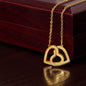 To my daughter my baby girl never forget - Interlocking Hearts Necklace