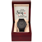 Wedding Day Gift for Son Wooden Watch
