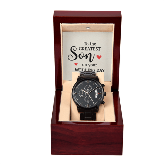Wedding Day Gift for Son Chronograph Watch