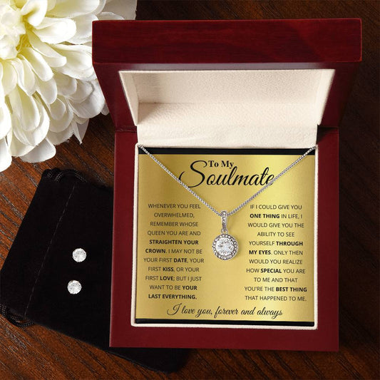 Soulmate my world - Eternal Hope Necklace and Earring Set 