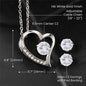 Forever Love Necklace and Earring Set 