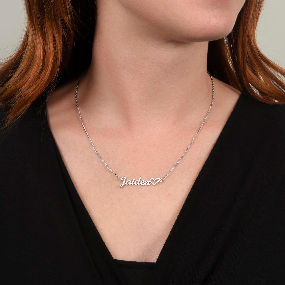 Personalized Heart Name Jewelry Necklace