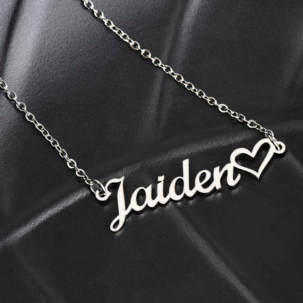 Personalized Heart Name Jewelry Necklace