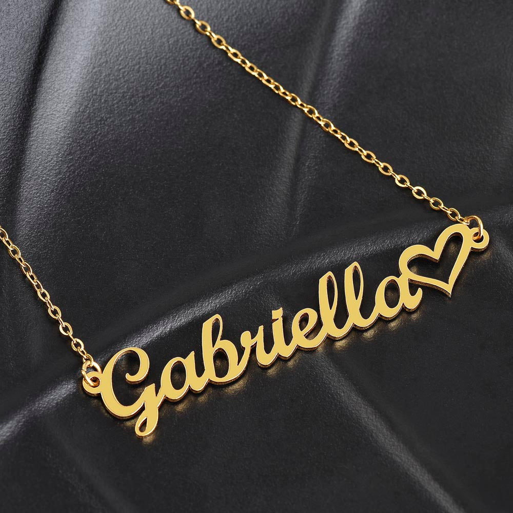 Personalized Heart Name Jewelry Necklace