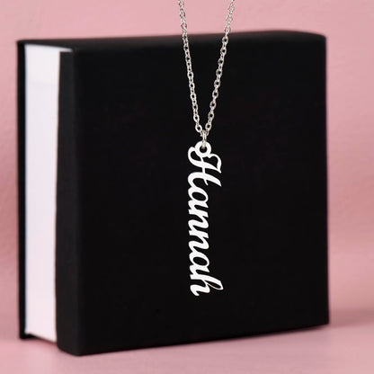 Personalized Vertical Name Jewelry Necklace