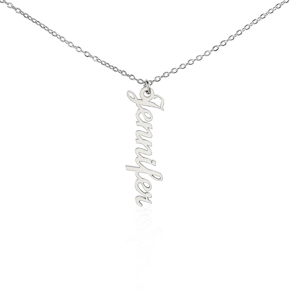 Personalized Vertical Name Jewelry Necklace