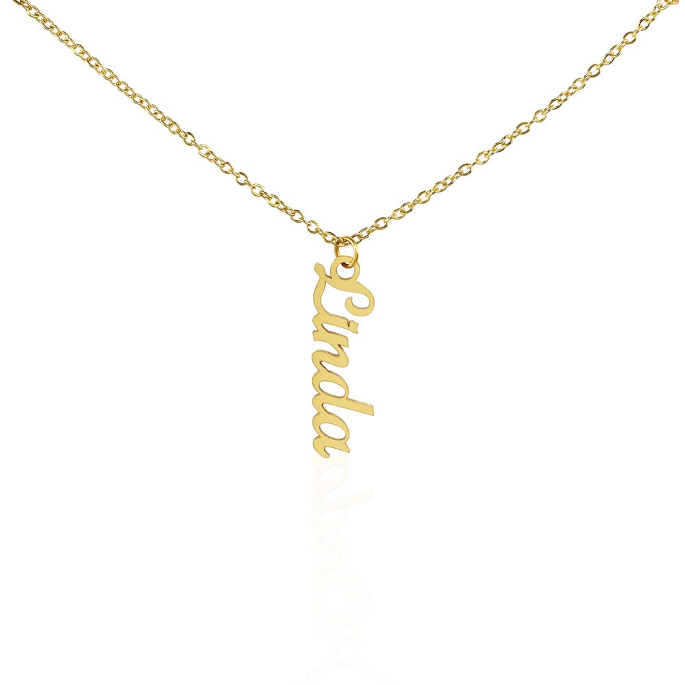 Personalized Vertical Name Jewelry Necklace