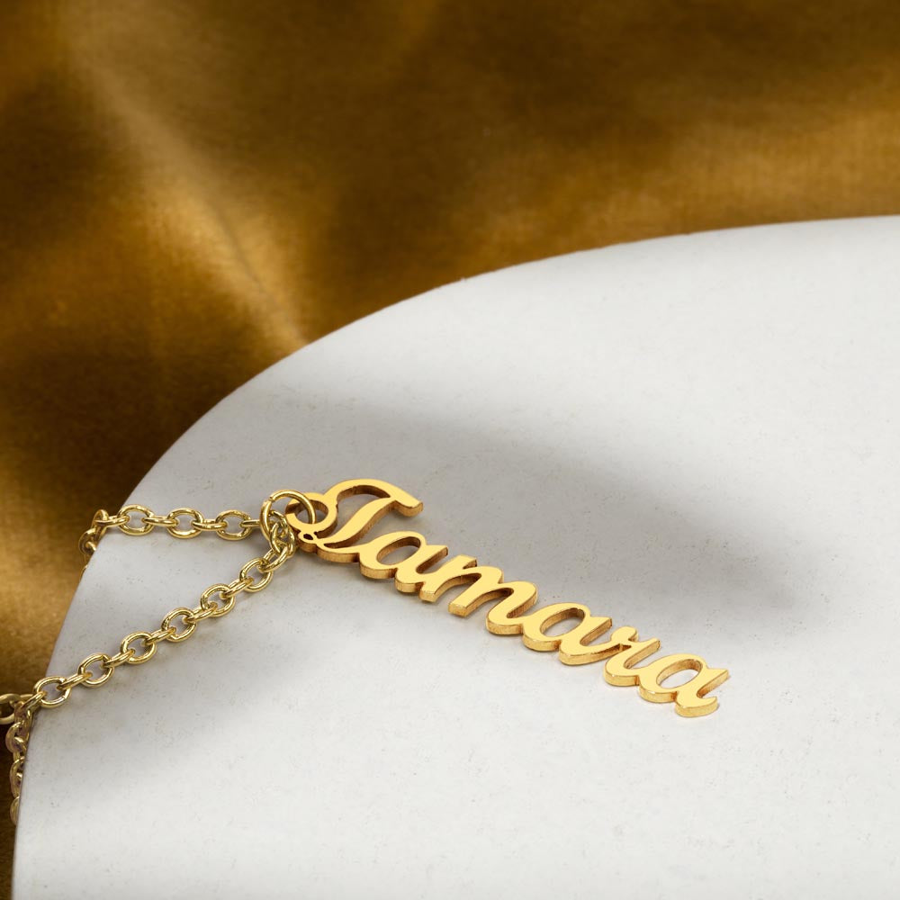 Personalized Vertical Name Jewelry Necklace