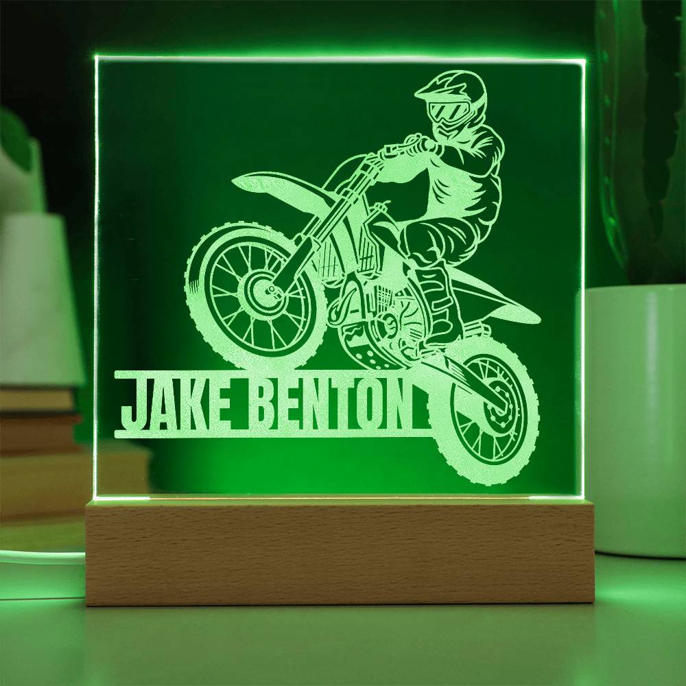 Motocross Acrylic Plaque