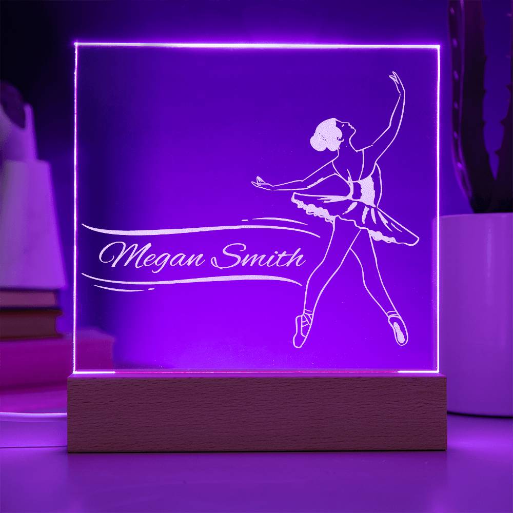 Ballerina Engraved Acrylic Plaque