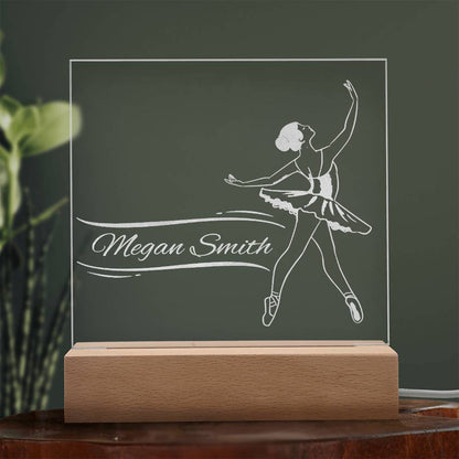 Ballerina Engraved Acrylic Plaque