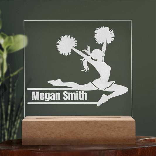 Cheerleader Engraved Acrylic Plaque