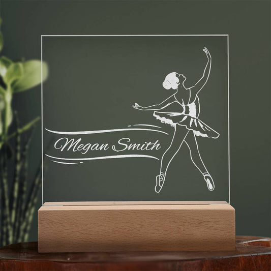 Ballerina Engraved Acrylic Plaque