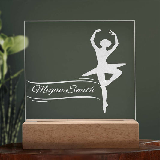 Ballet Dancer Engraved Acrylic Plaque