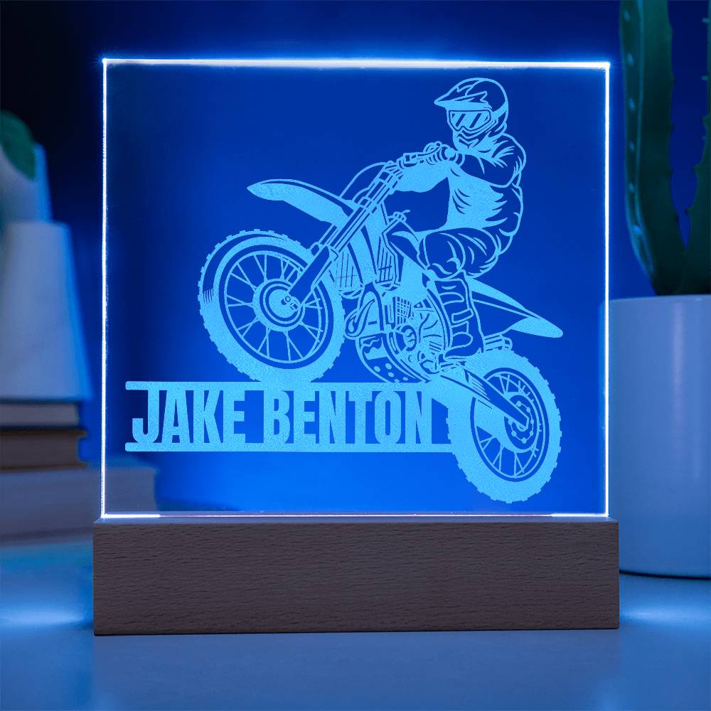 Motocross Acrylic Plaque