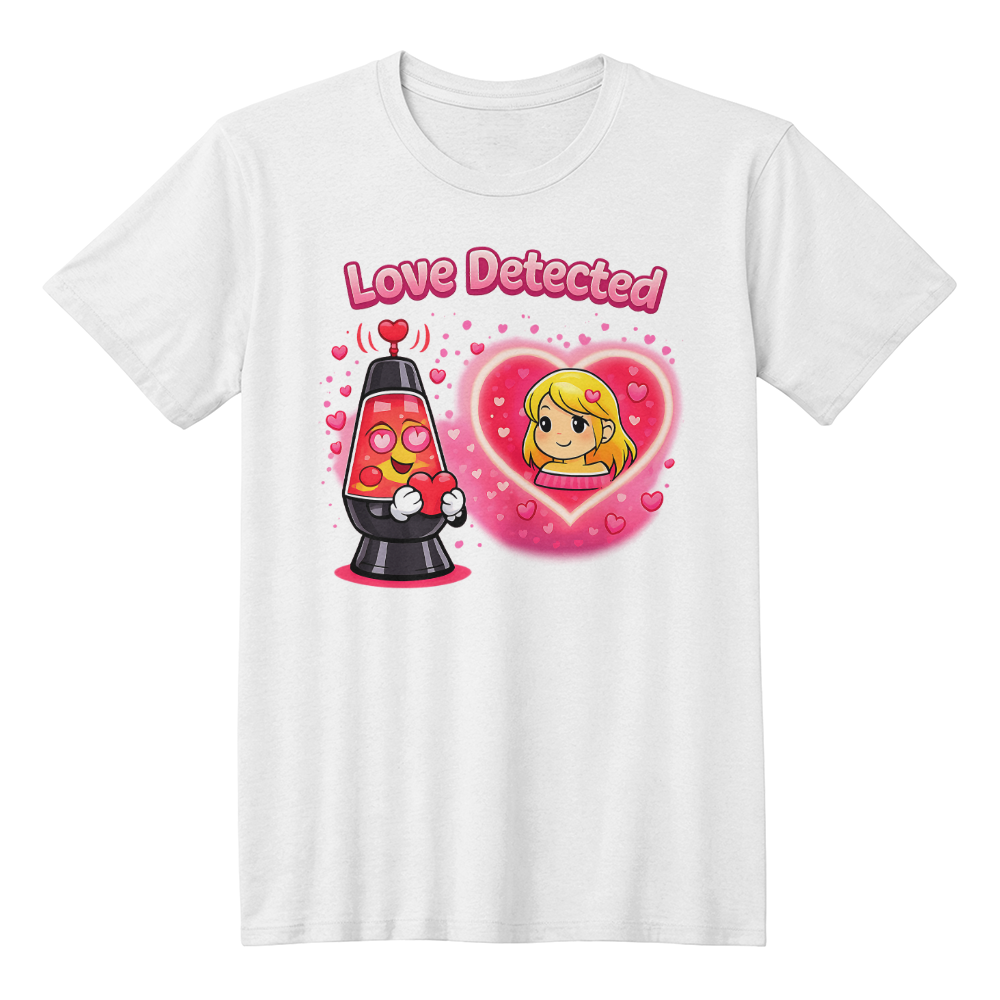 Love Detected Lava Lamp T-Shirt