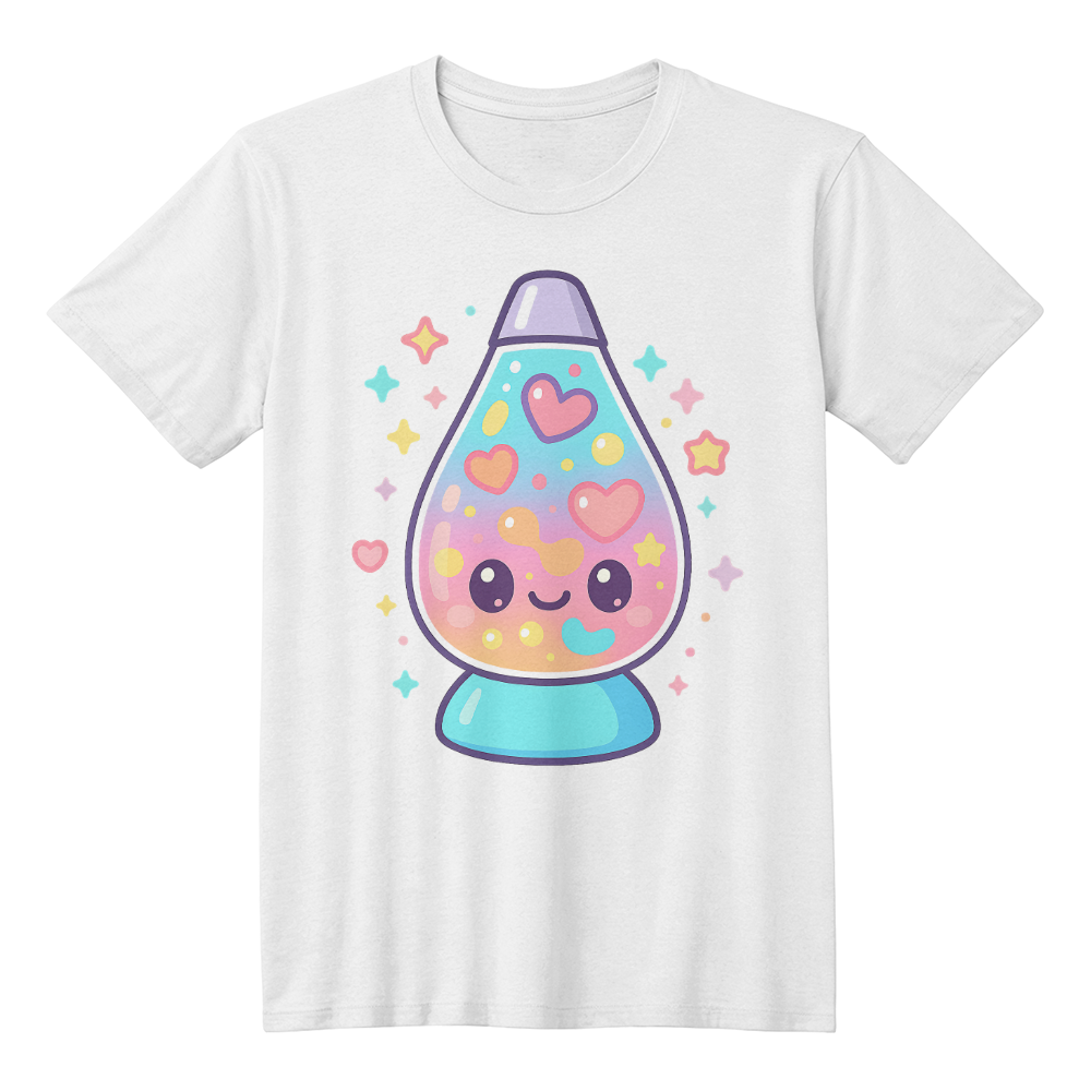 Kawaii Chibi Lava Lamp T-Shirt – Cute Pastel Buddy