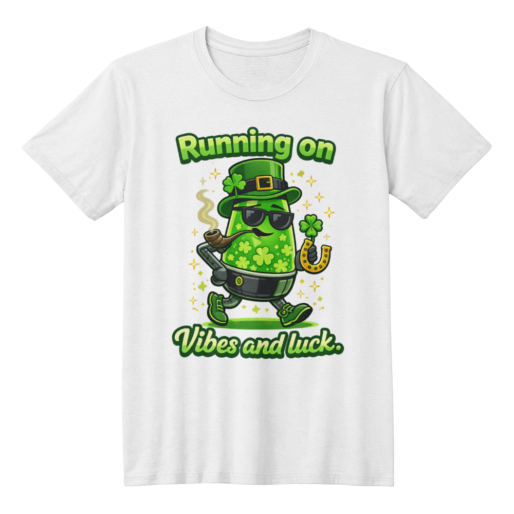 Running on Vibes and Luck Lava Lamp T-Shirt