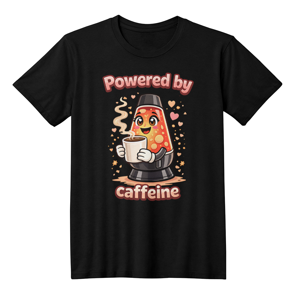 Powered by Caffeine Lava Lamp T-Shirt