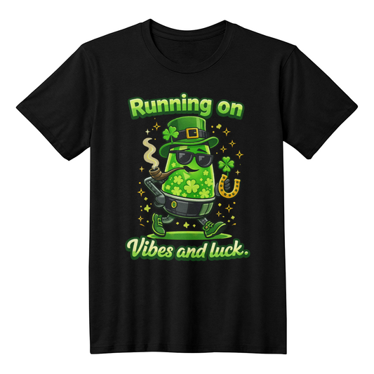 Running on Vibes and Luck Lava Lamp T-Shirt