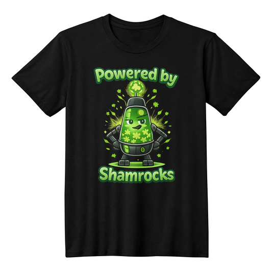 Powered by Shamrocks Lava Lamp T-Shirt
