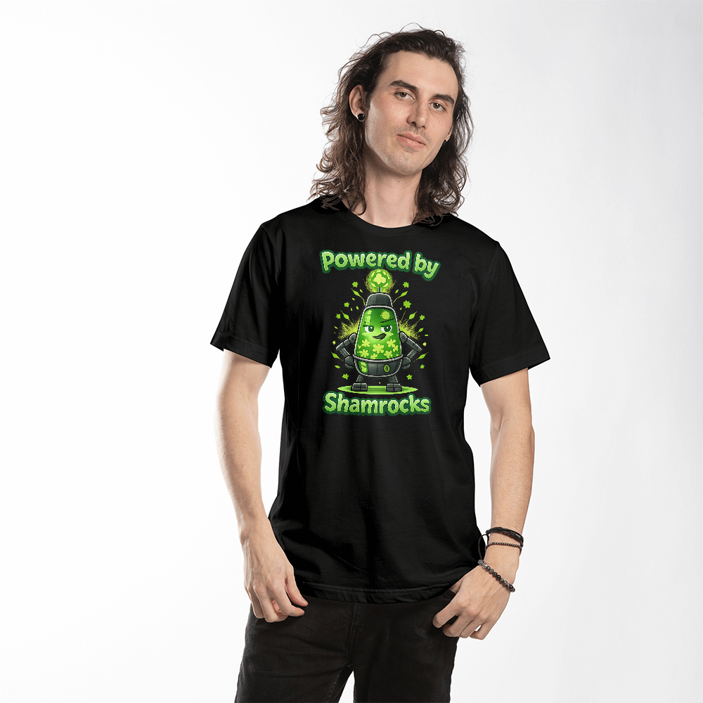 Powered by Shamrocks Lava Lamp T-Shirt