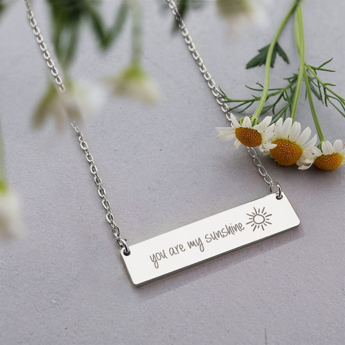 Gift For Daughter You Are My Sunshine Necklace