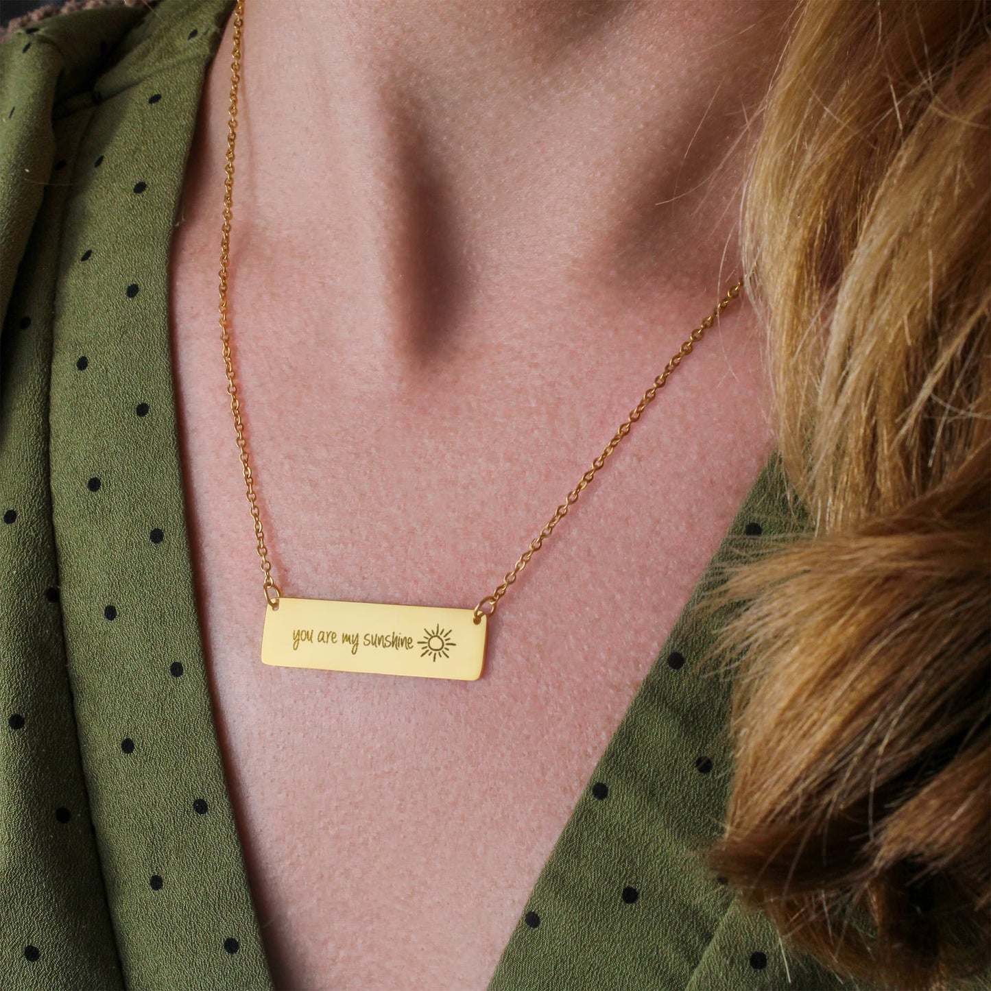 Gift For Daughter You Are My Sunshine Necklace