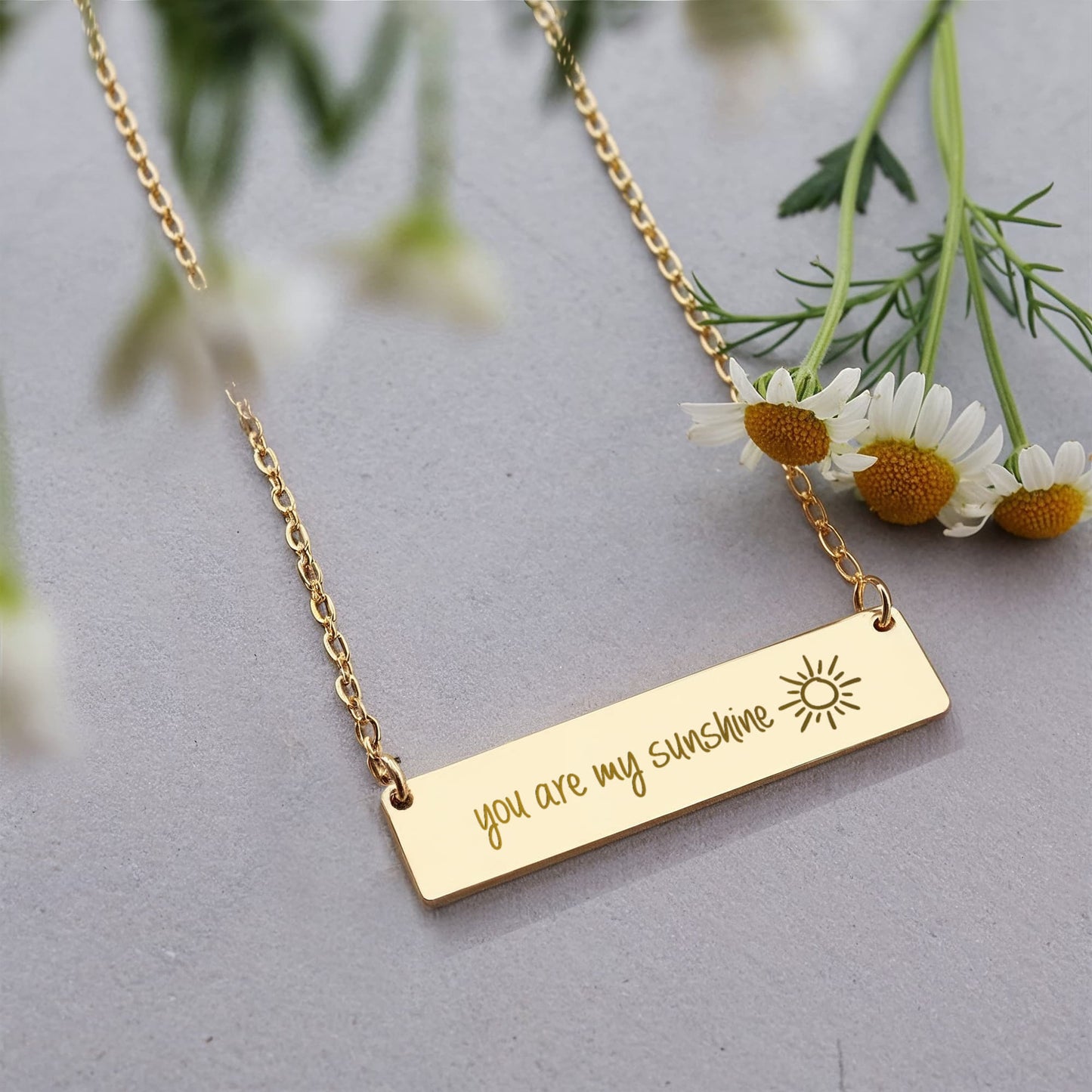 Gift For Daughter You Are My Sunshine Necklace