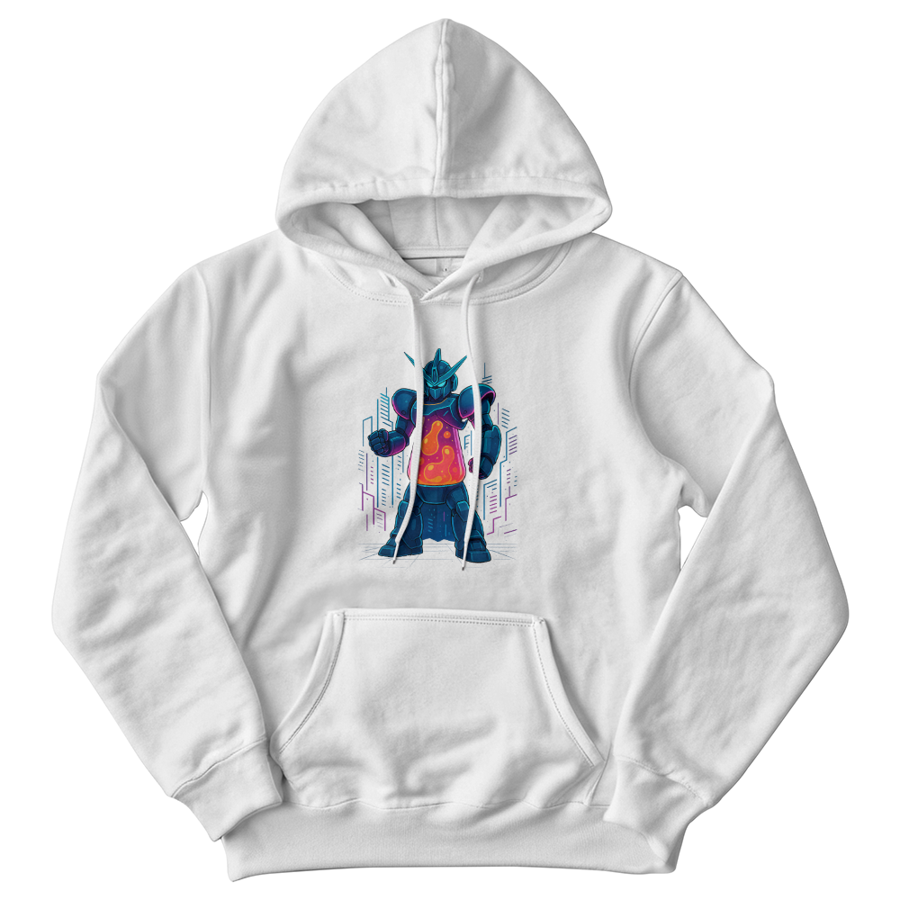Anime Mecha Robot Lava Lamp Hoodie – Neon Sci-Fi Design