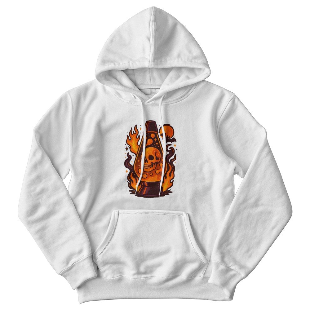 Skull Lava Lamp Hoodie – Halloween Fire Glow Design