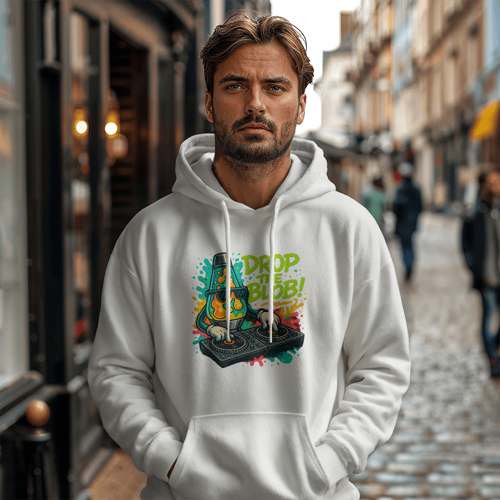 Funny DJ Lava Lamp Hoodie – Drop the Blob Meme