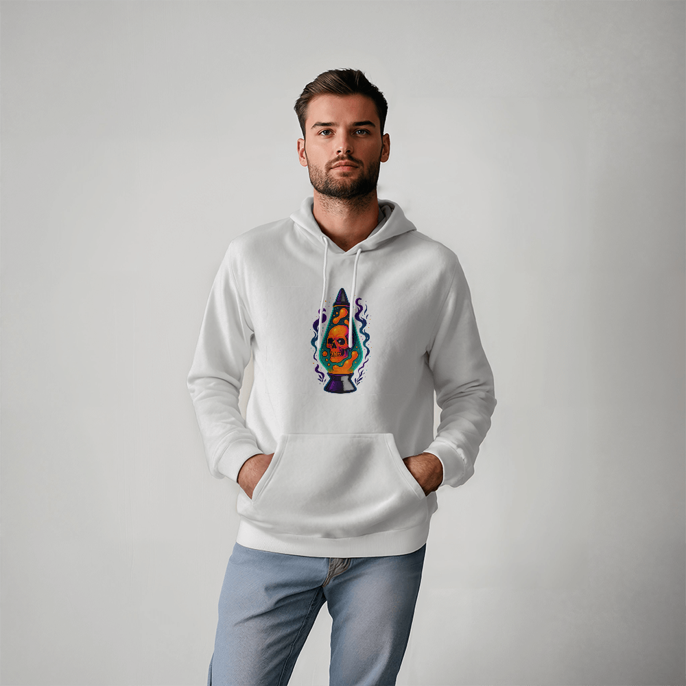 Skull Lava Lamp Hoodie – Neon Phantom Glow
