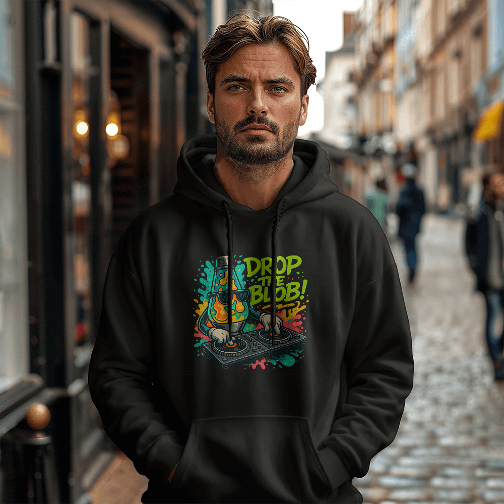 Funny DJ Lava Lamp Hoodie – Drop the Blob Meme