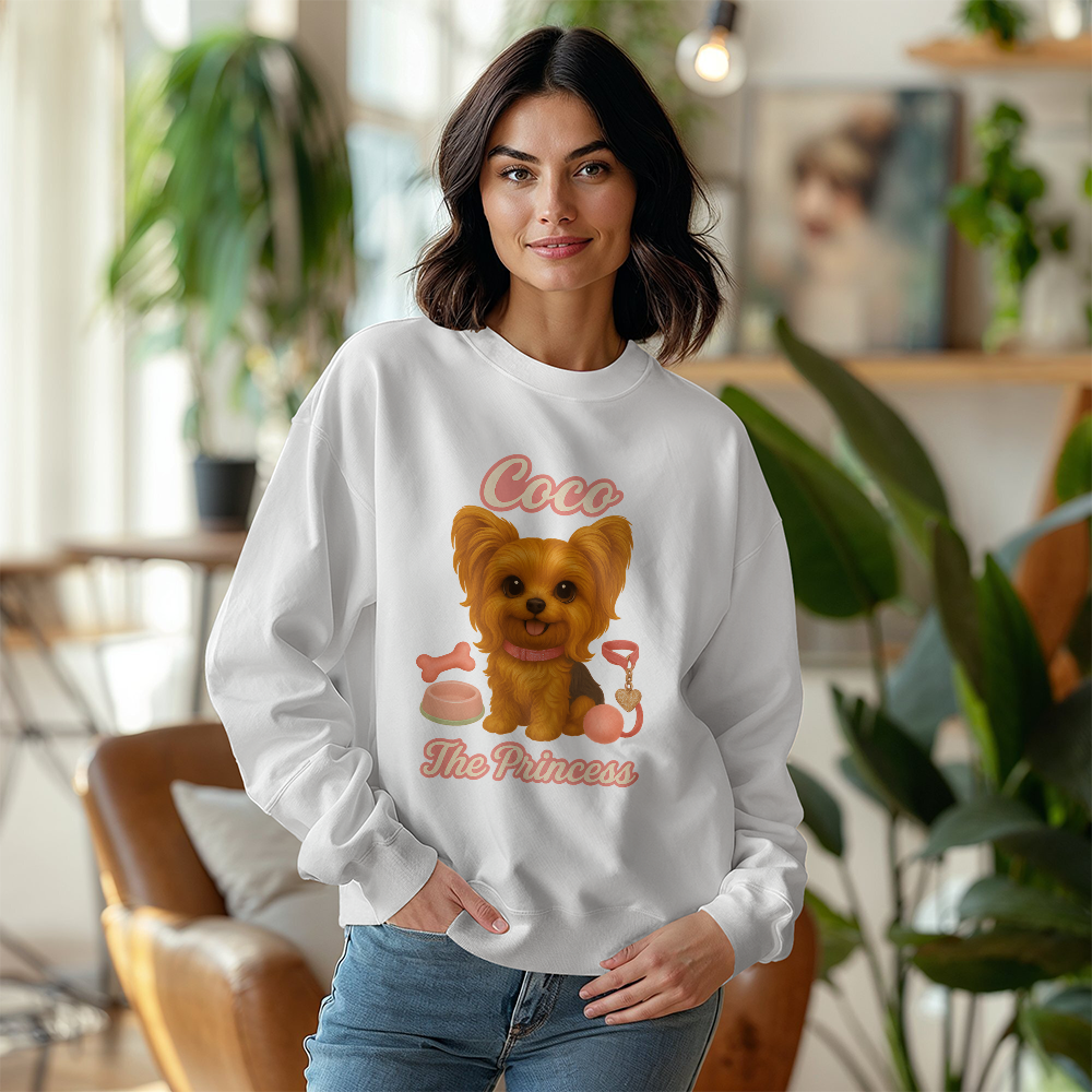 Custom Sweatshirt Your Pet Photo Turned AI Action Figure
