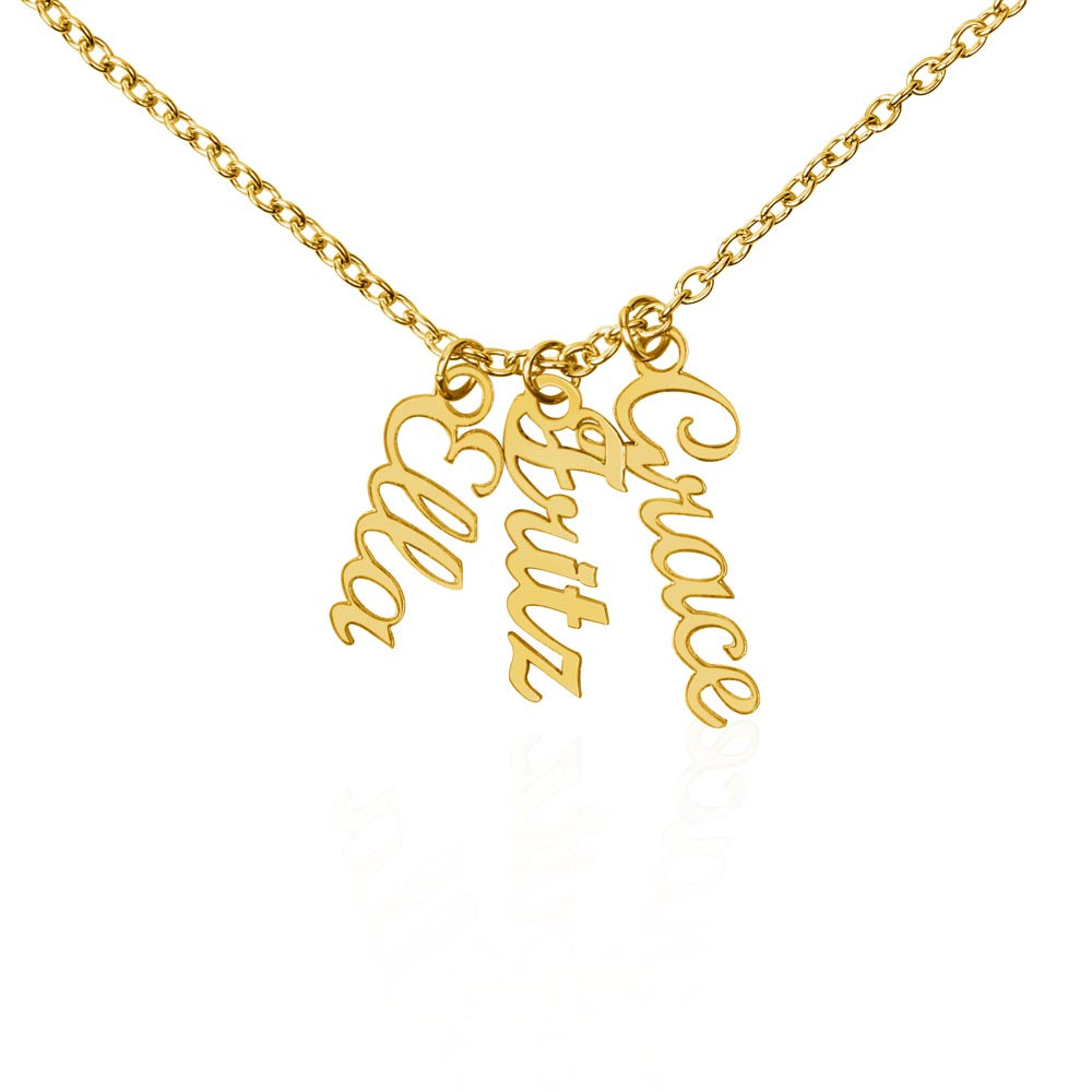 Personalized Multi Vertical Name Necklace