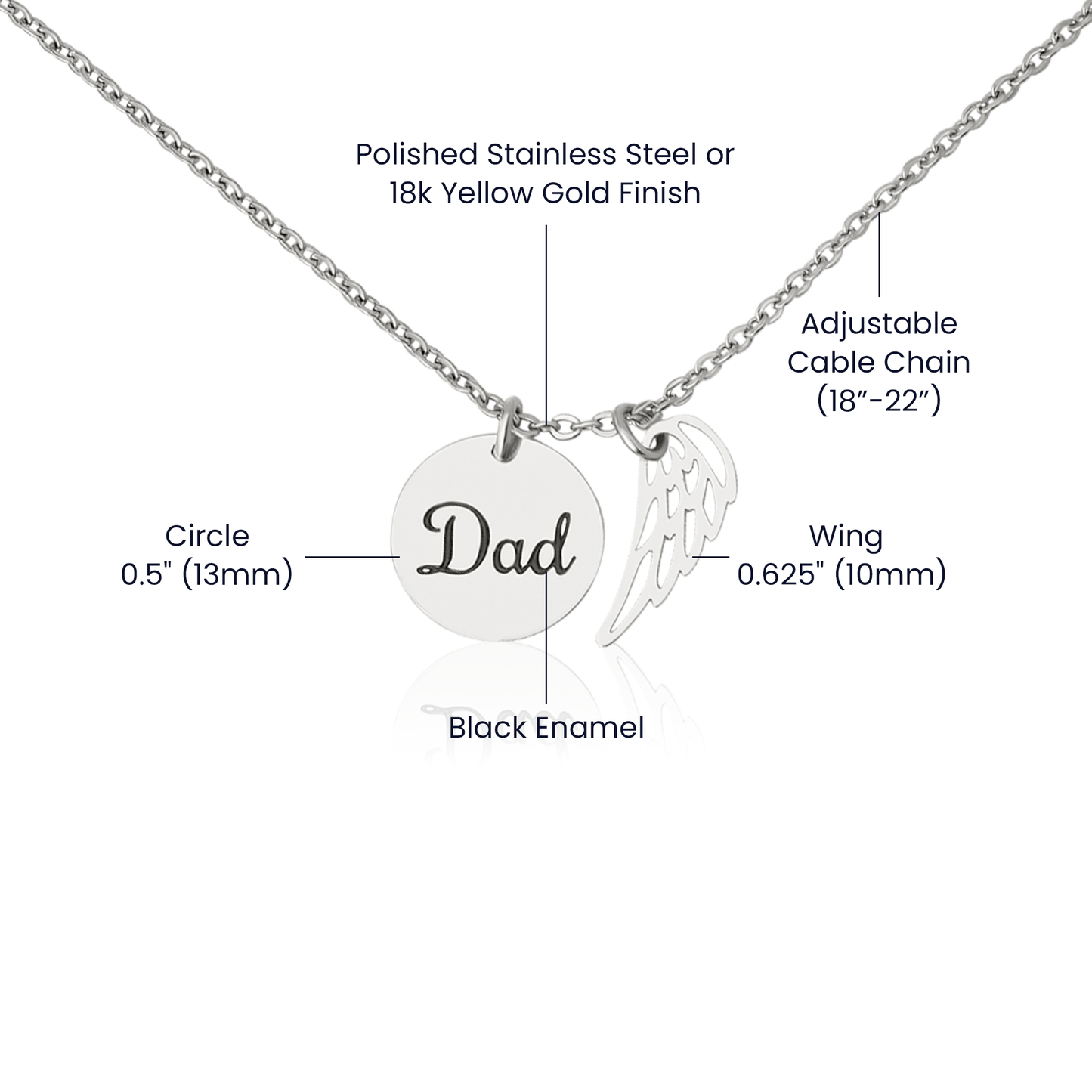 Heaven needed a hero Dad Memorial Jewelry Necklace