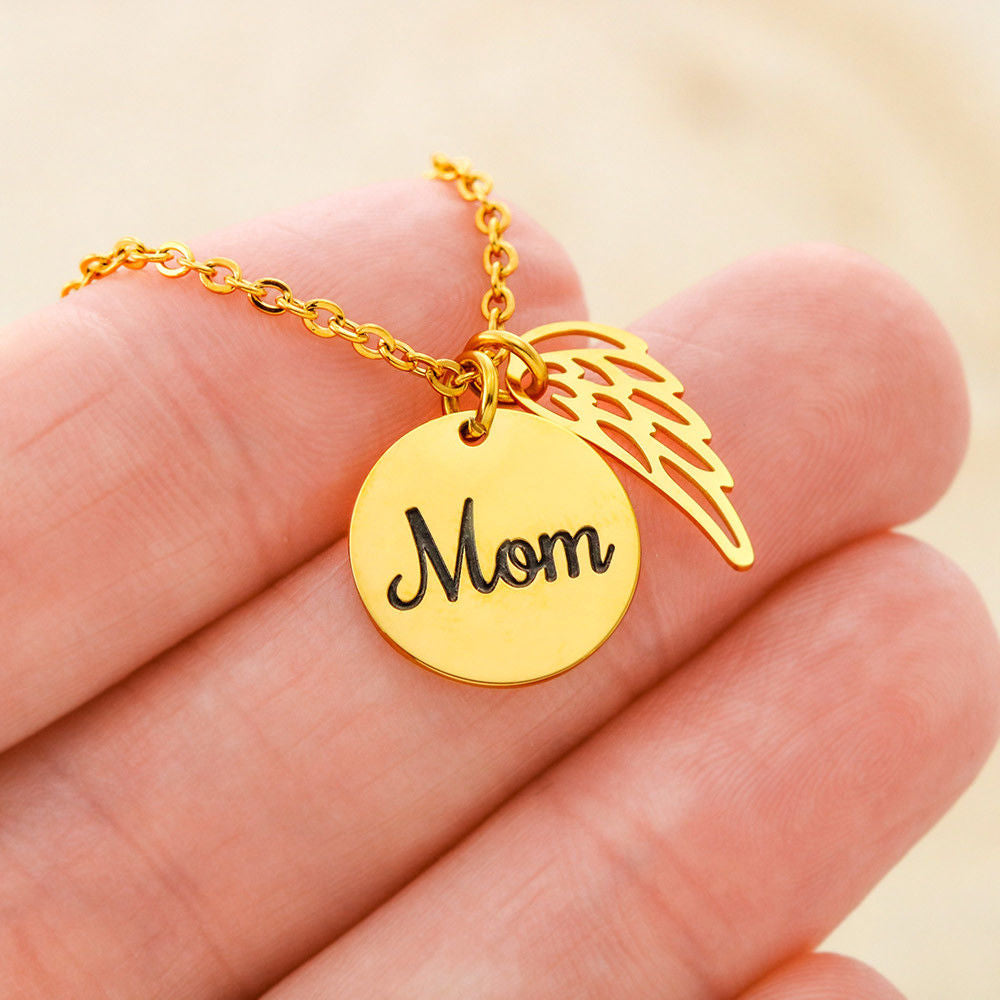 Always in my heart forever in my mind Mom Memorial Jewelry Necklace