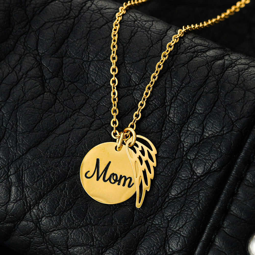 Always in my heart forever in my mind Mom Memorial Jewelry Necklace