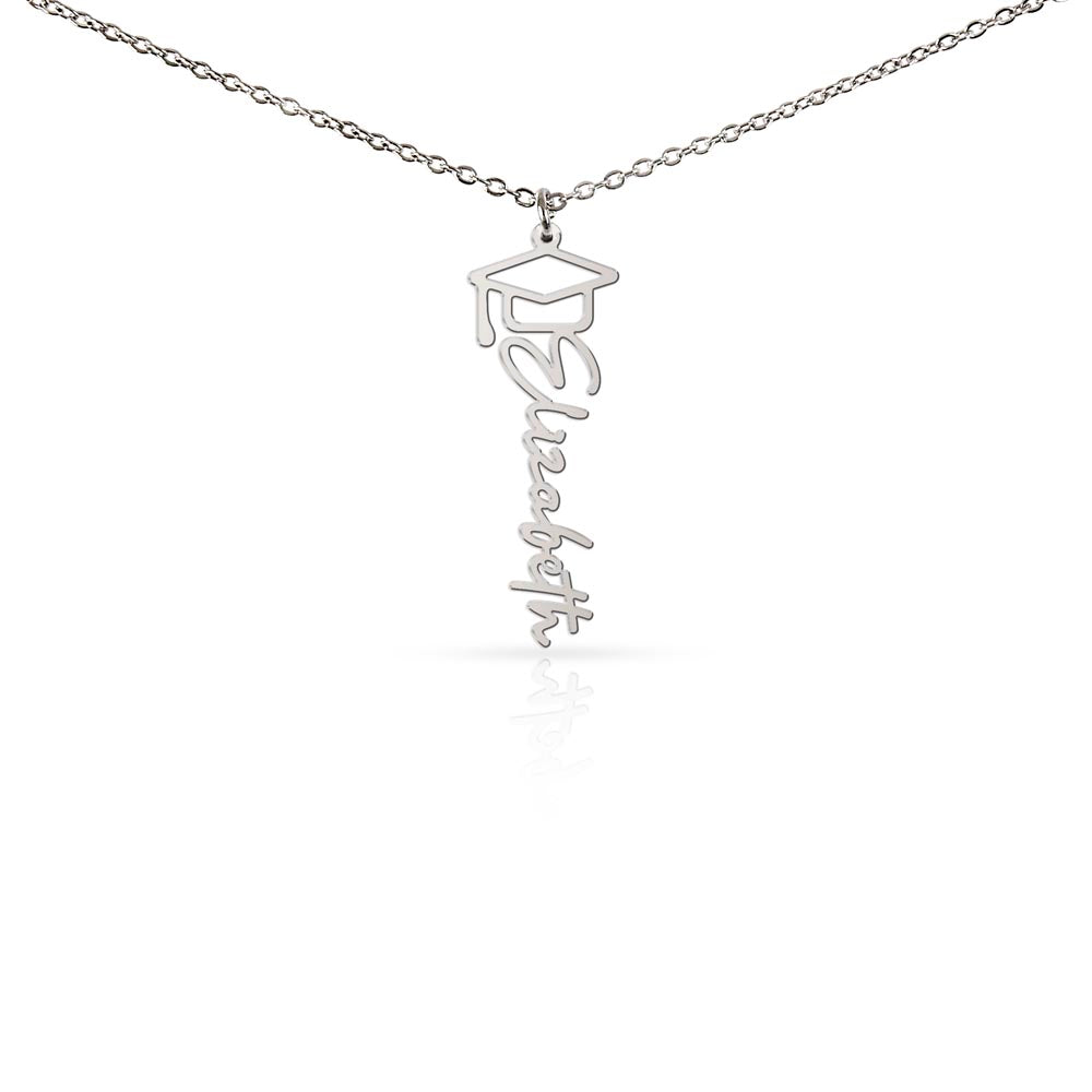 Graduation Gifts Customized Name Necklace with Cap