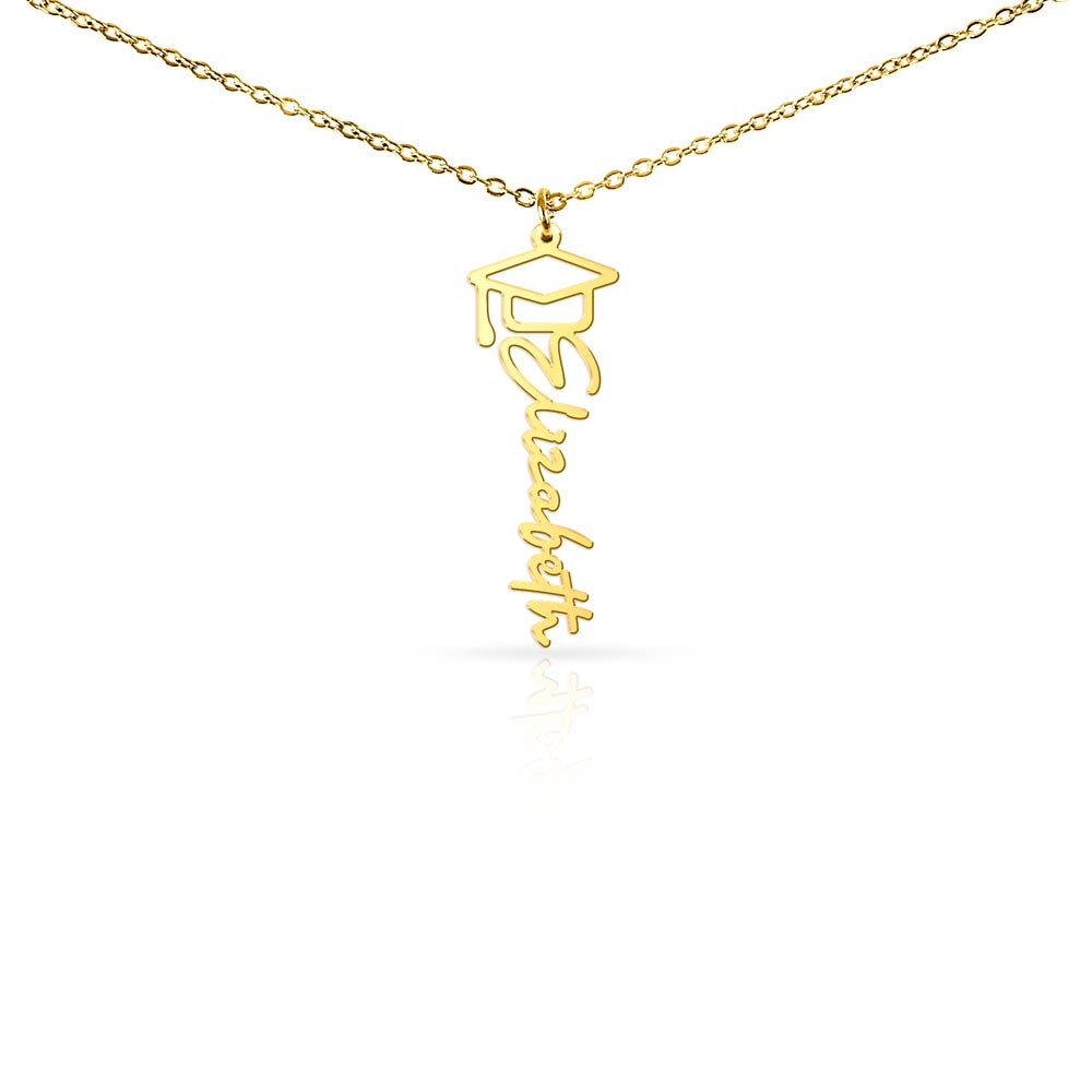 Graduation Gifts Customized Name Necklace with Cap