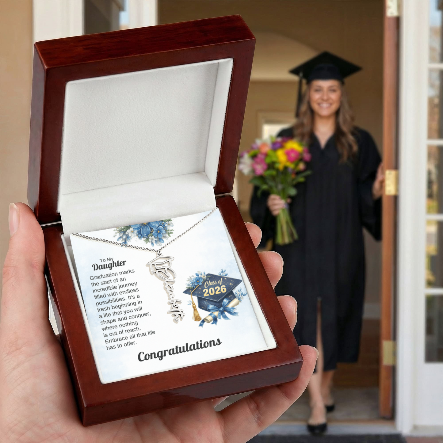 Necklace To My Daughter High School Graduation Gifts