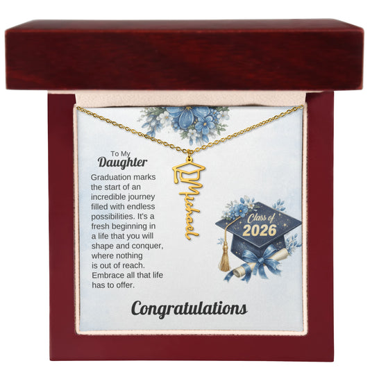 Necklace To My Daughter High School Graduation Gifts